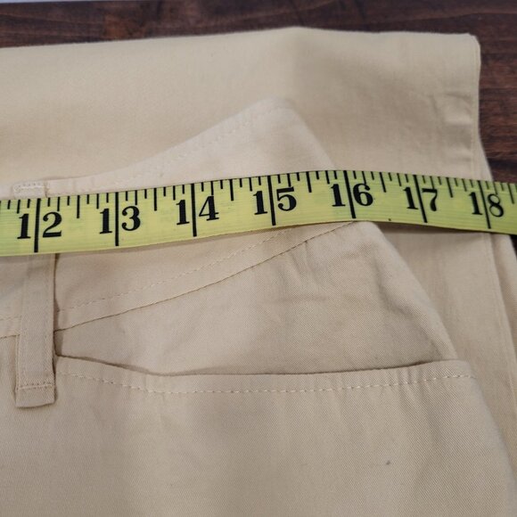 EUC Dolce & Gabbana Pants Women's sz 30 Ittierre Spa Gold Cuffed Cropped Chinos - Picture 8 of 8